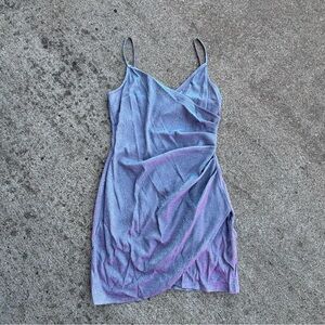 I.N. San Francisco Color Shifting Blue and Purple Mini Dress